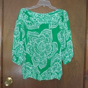 NWT BCBG Blouse Top Pleated Neck/Back w/Cut Outs